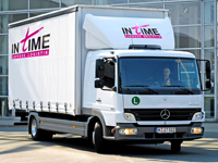 IN tIME Express Logistik GmbH plant mit PTV Map&Guide